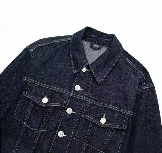 Women's Hemming Sleeve Denim Jacket